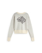 Jersey punto crudo flower Philis sostenible silueta - 3