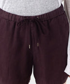 Short Gmt Teinté Blanc Clair - Aubergine - Femme