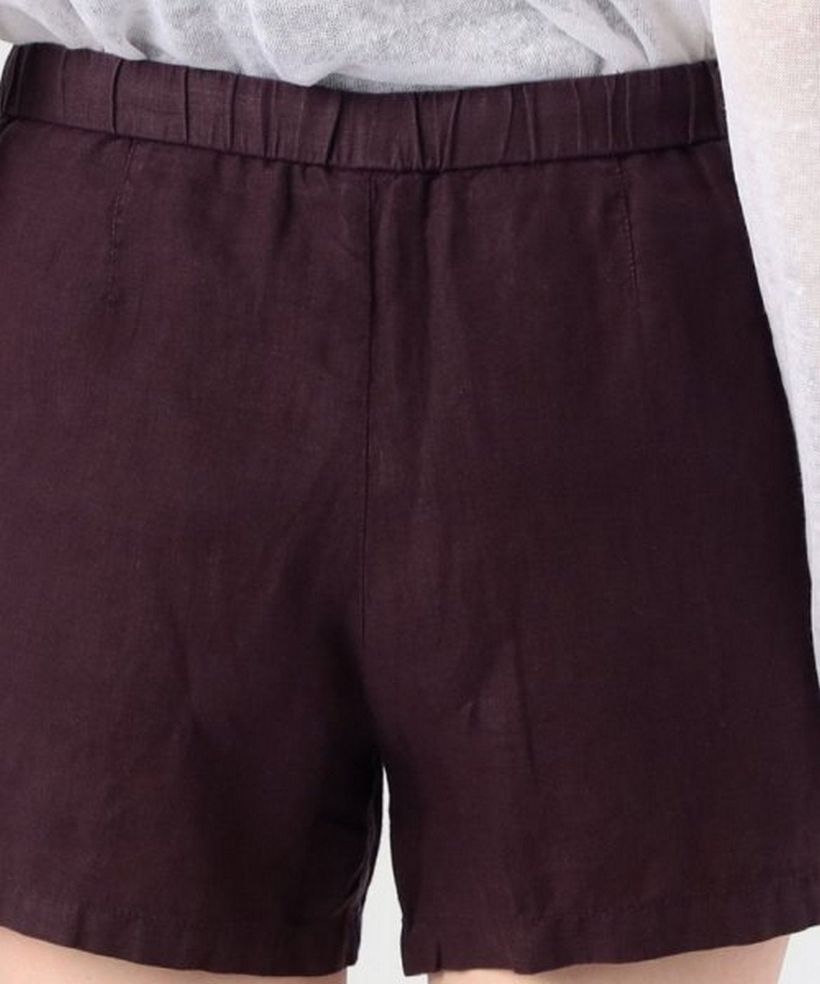 Short Gmt Teinté Blanc Clair - Aubergine - Femme