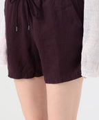 Short Gmt Teinté Blanc Clair - Aubergine - Femme