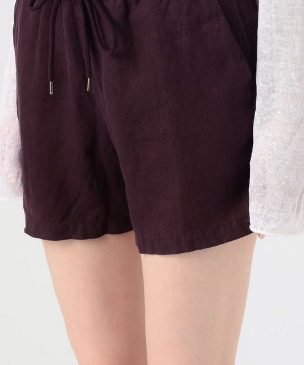 Short Gmt Teinté Blanc Clair - Aubergine - Femme