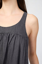 Robe Légère En Lin Teint En Pièce - Pigment Magma - Femme