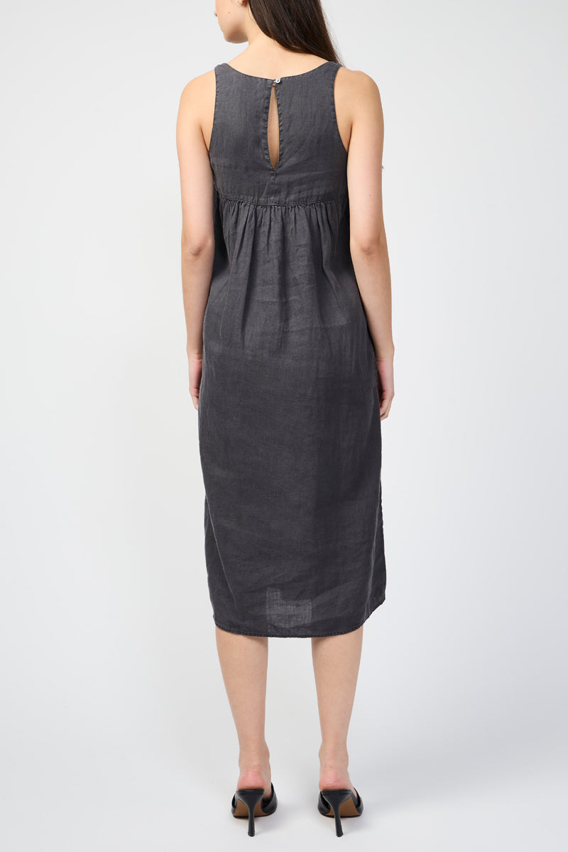 Robe Légère En Lin Teint En Pièce - Pigment Magma - Femme