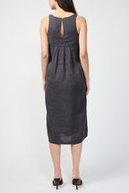 Robe Légère En Lin Teint En Pièce - Pigment Magma - Femme