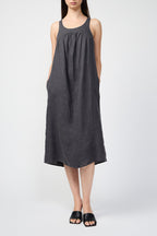 Robe Légère En Lin Teint En Pièce - Pigment Magma - Femme