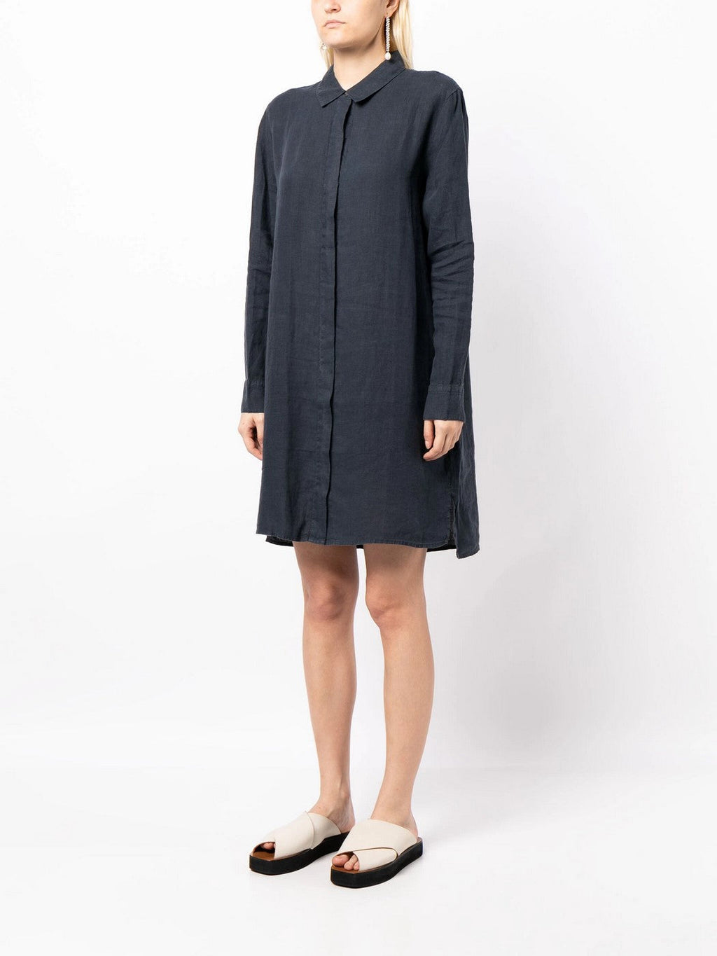 Robe Chemise Légère En Lin - Spritz Pigment - Femme