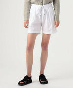 Short De Marche À Double Pli - Blanc - Femme