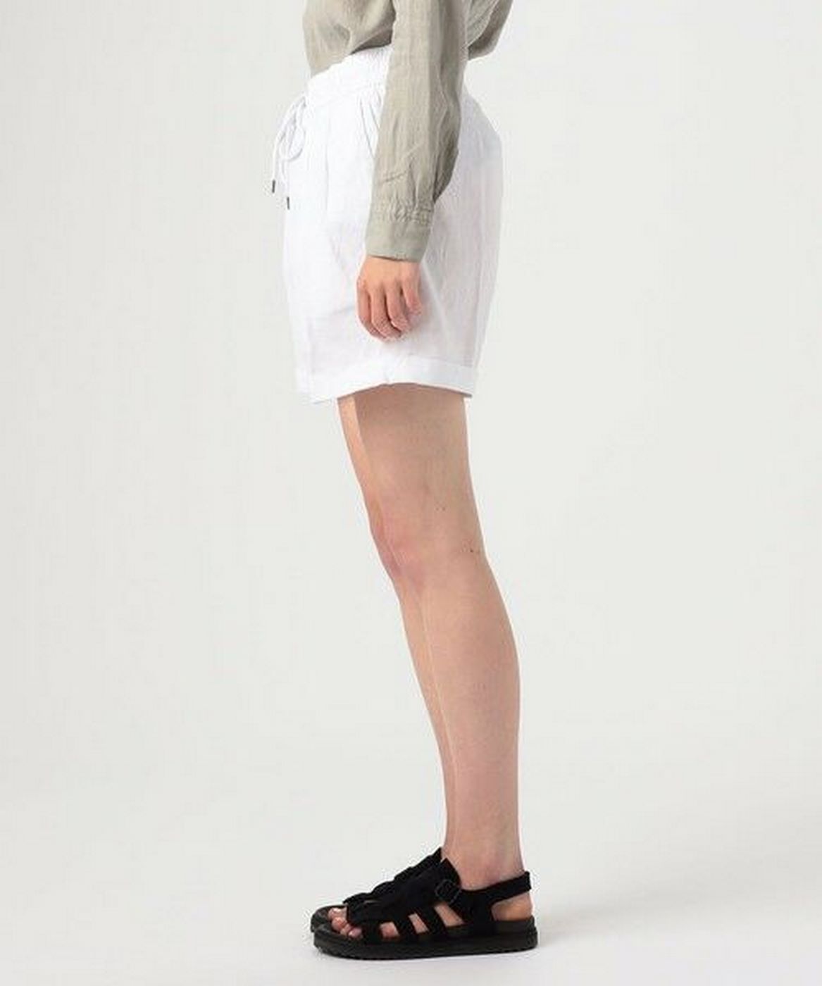 Short De Marche À Double Pli - Blanc - Femme
