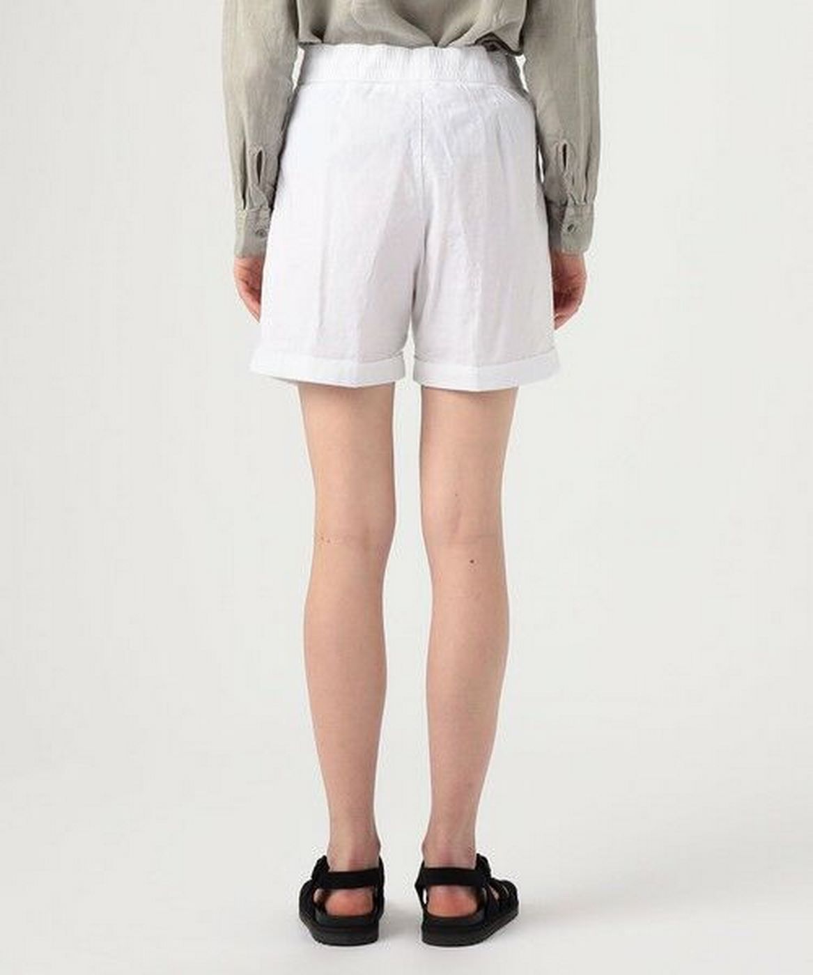 Short De Marche À Double Pli - Blanc - Femme