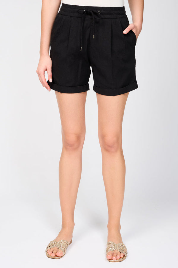 Short De Marche À Double Pli - Noir - Femme