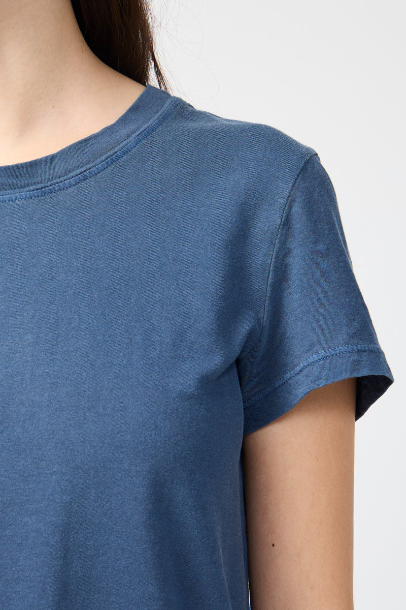 T-Shirt Vintage Little Boy - Adriatic Pigment - Femme
