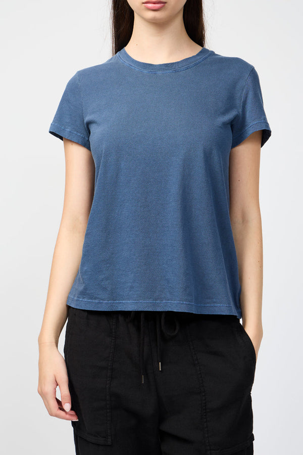 T-Shirt Vintage Little Boy - Adriatic Pigment - Femme