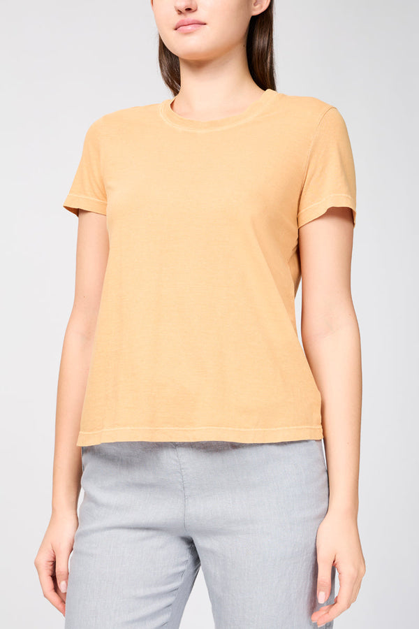 T-Shirt Vintage Pour Petit Garçon - Pigment Abricot - Femme