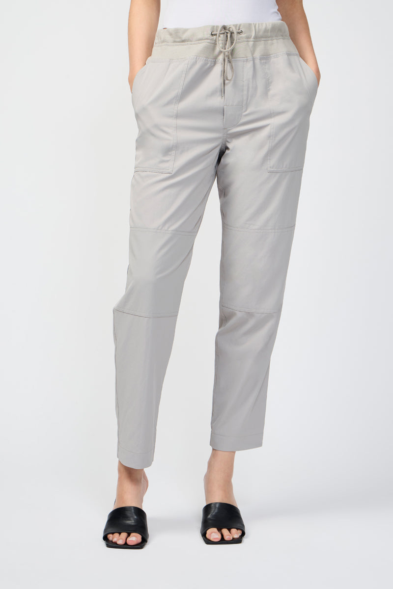 Pantalon Utilitaire Drapé Léger - Mineral - Femme