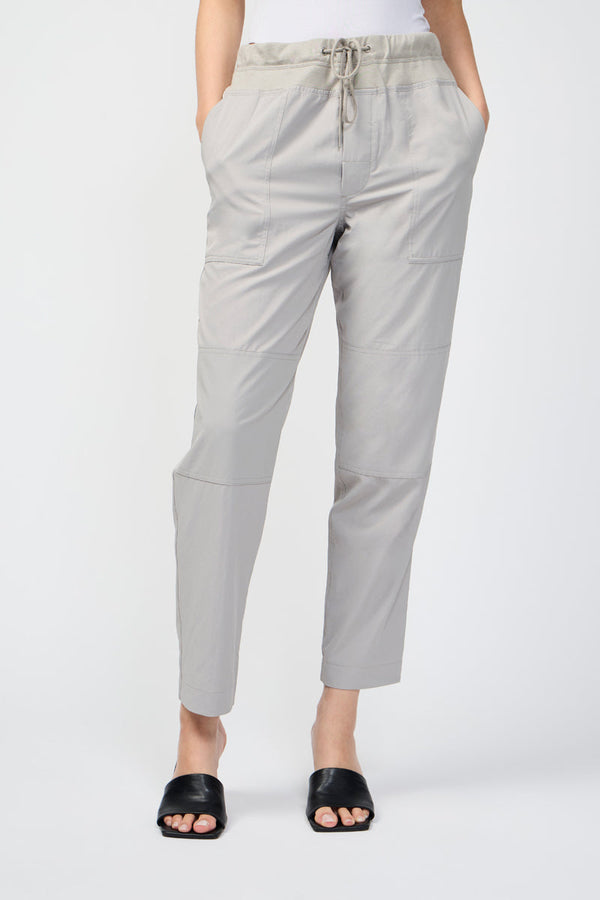 Pantalon Utilitaire Drapé Léger - Mineral - Femme