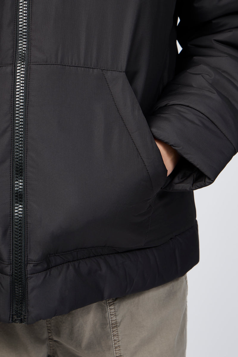 Sweat À Capuche Zippé Isolant - Noir - Femme