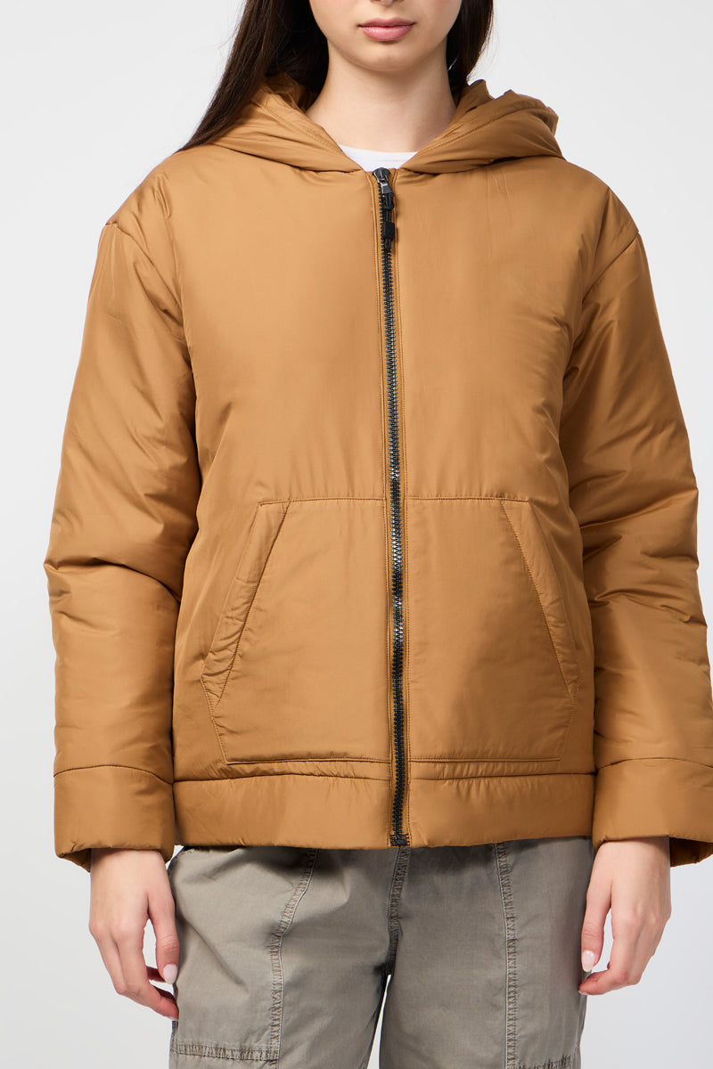 Veste Isolante Zippée Sur Le Devant - Cuivre - Femme