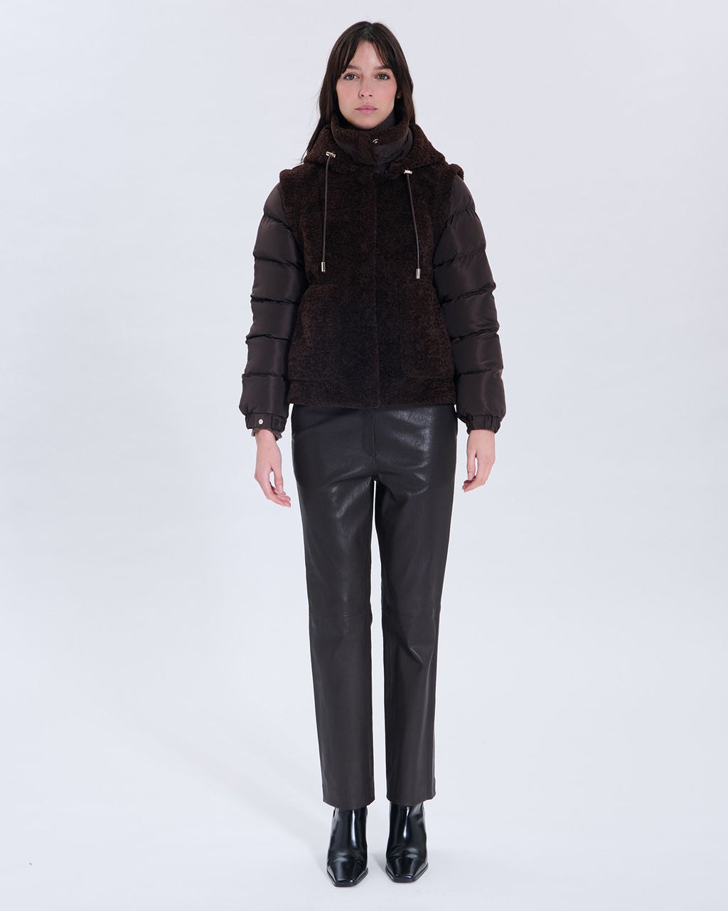 Doudoune Modesta chocolat_4