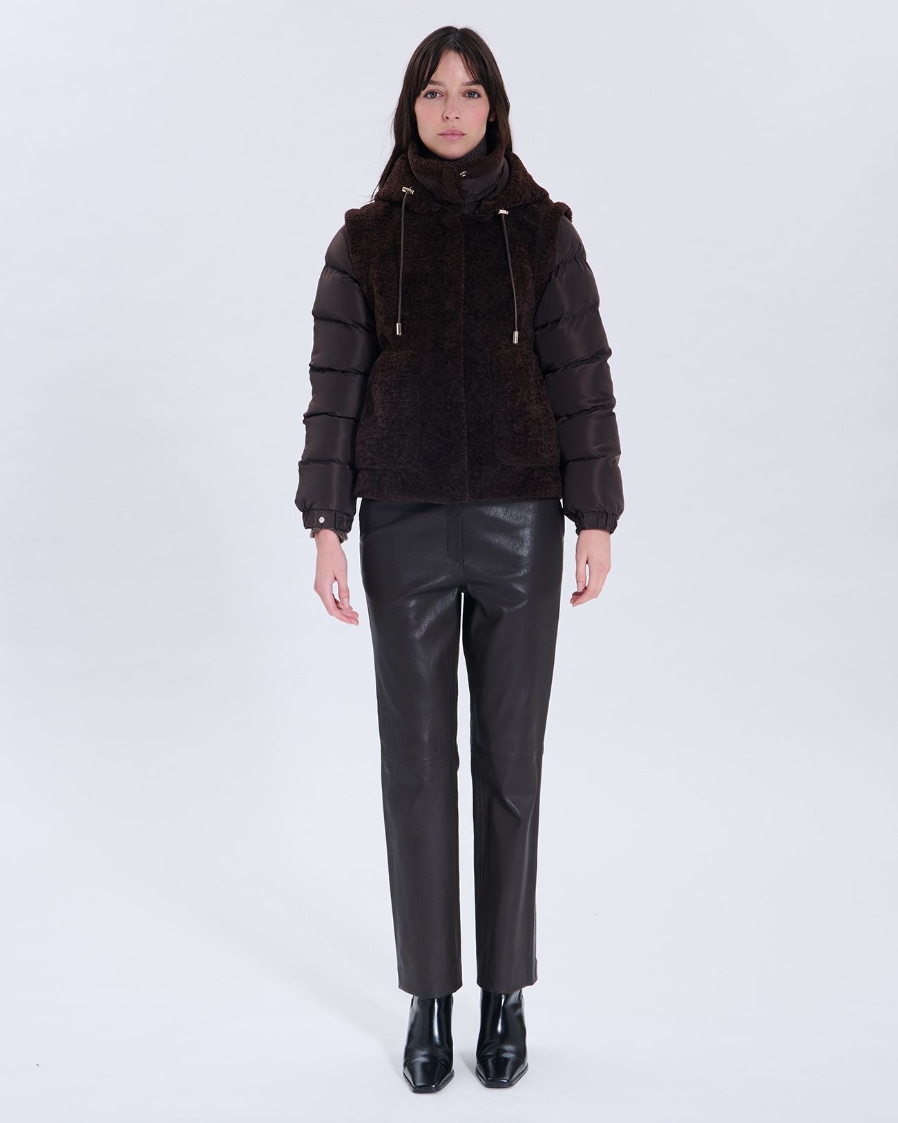 Doudoune Modesta chocolat_4