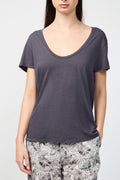 T-Shirt Relaxed Casual - Indian Ink - Femme