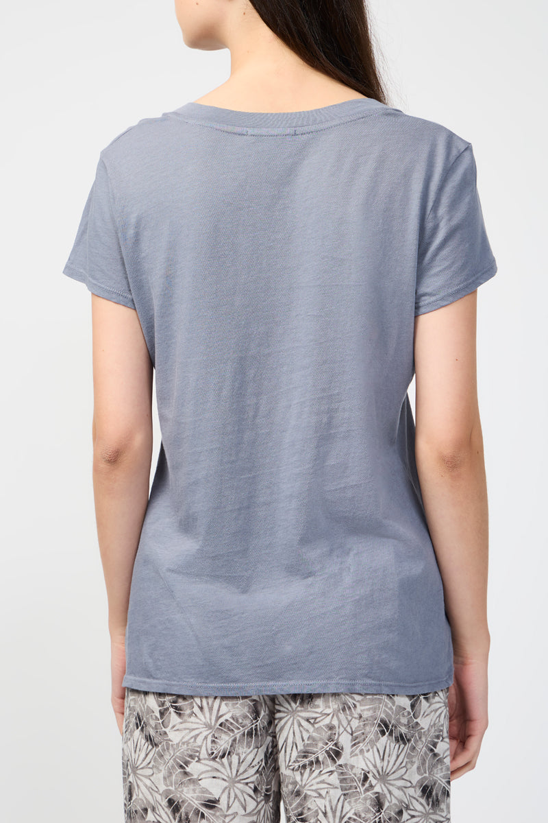 S/S Relaxed Casual V-Neck - North - Femme