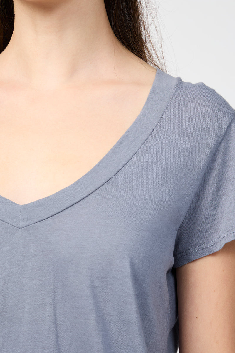 S/S Relaxed Casual V-Neck - North - Femme