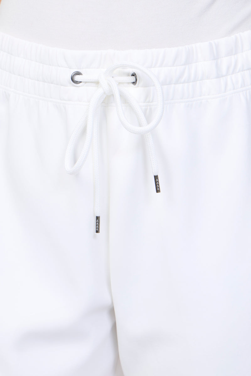 Sweat Court En Maille Double - Blanc - Femme