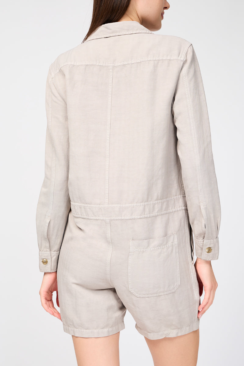 Nyln Ln Hrrgbn Shrt Blrsuit - Mineral Pigment - Femme