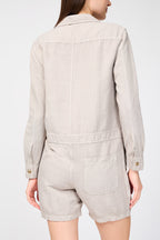 Nyln Ln Hrrgbn Shrt Blrsuit - Mineral Pigment - Femme