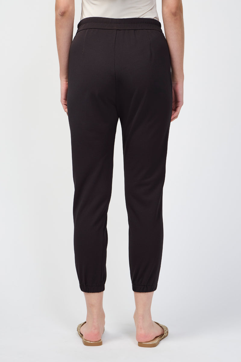 Pantalon De Survêtement À Pinces Passepoilées - Chocolat - Femme