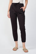 Pantalon De Survêtement À Pinces Passepoilées - Chocolat - Femme
