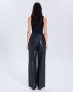 Pantalon Priscille noir en cuir_3
