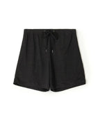 Maillot Court En Lin - Noir - Femme