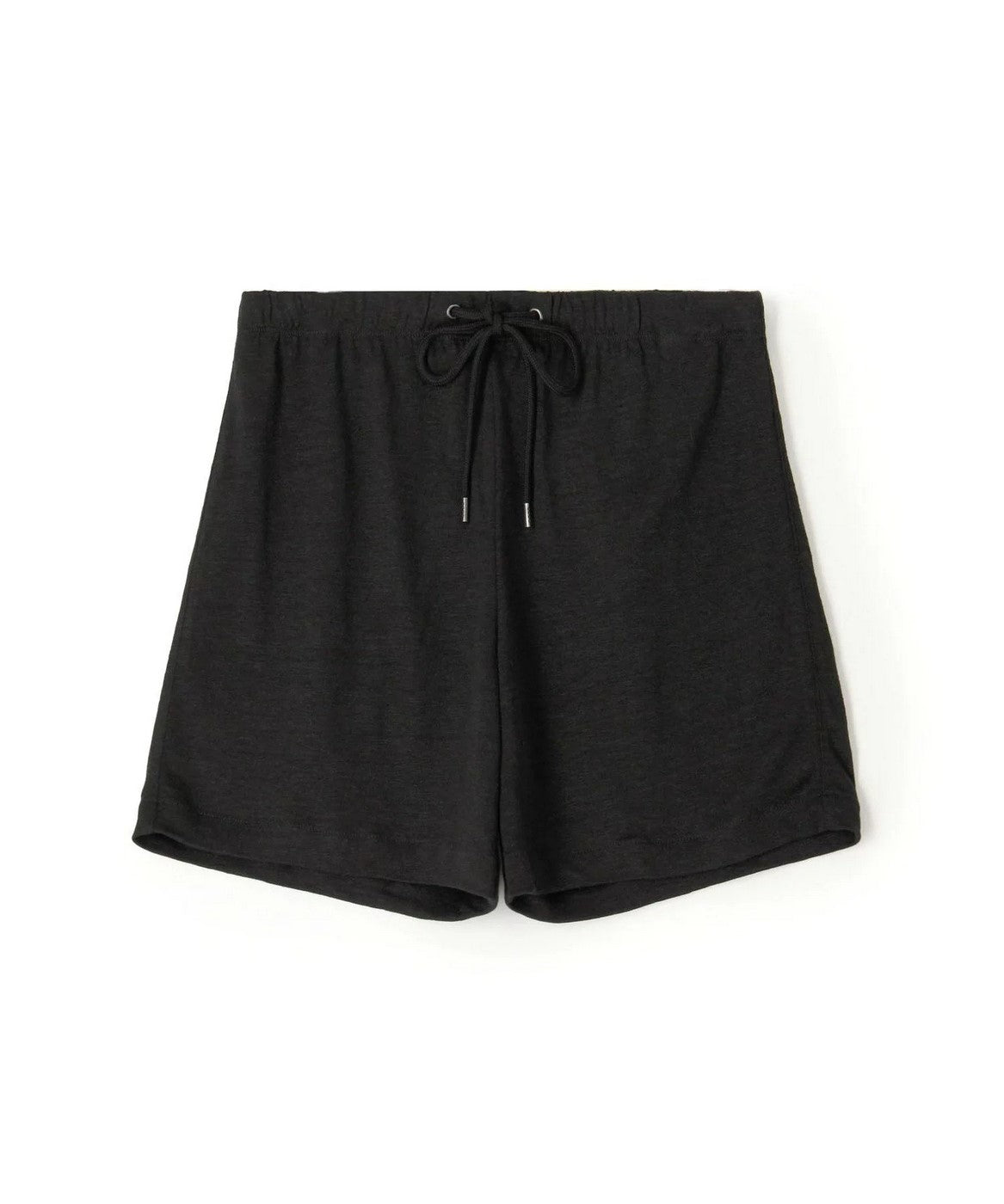 Maillot Court En Lin - Noir - Femme