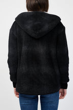 Veste Polaire Doublée Sherpa À Carreaux - Carbone/Noir À Carreaux - Femme