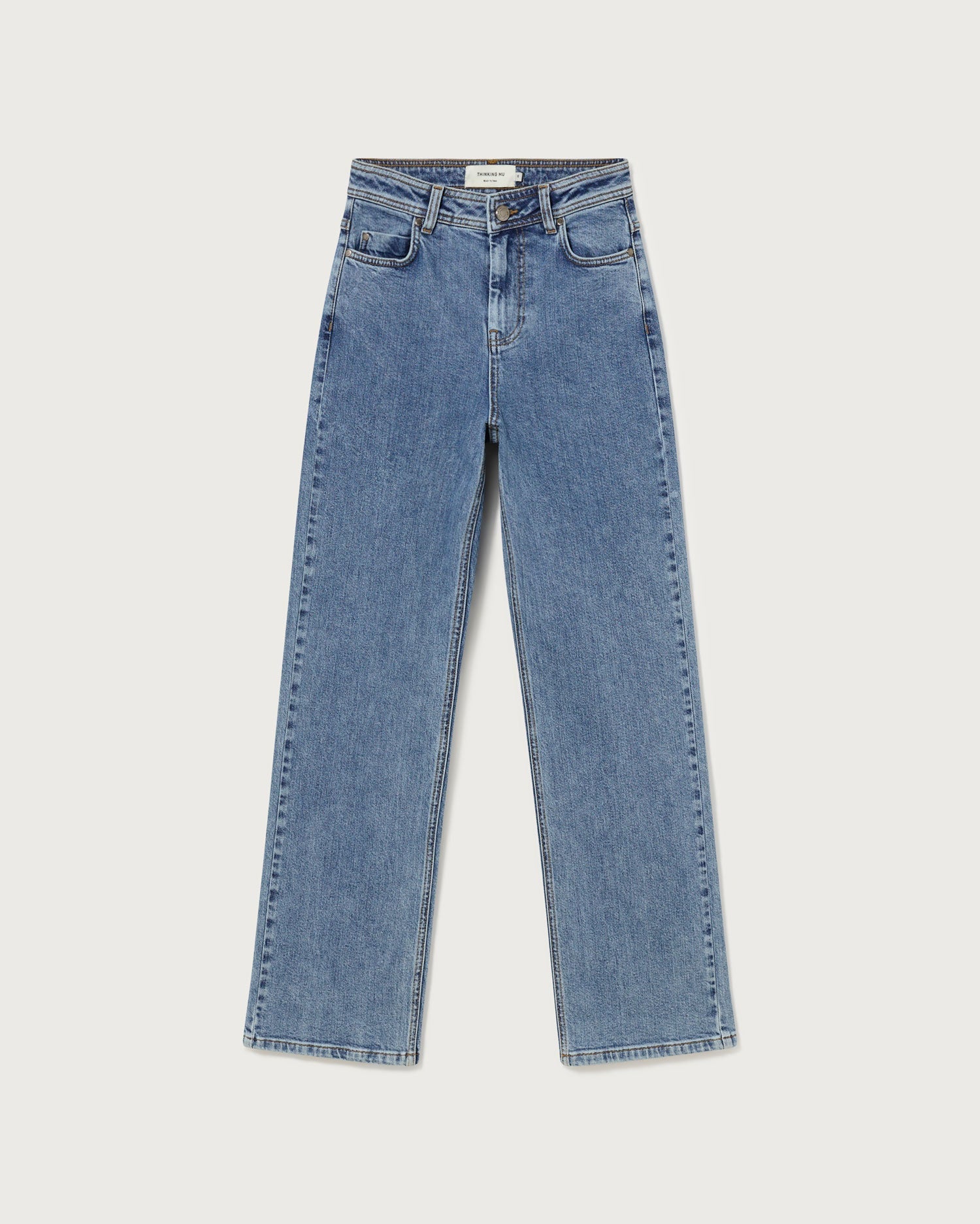 Pantalón light clean denim Theresa sostenible  - silueta 2