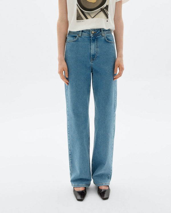 Jeans tiro alto light blue Theresa sostenible - 1