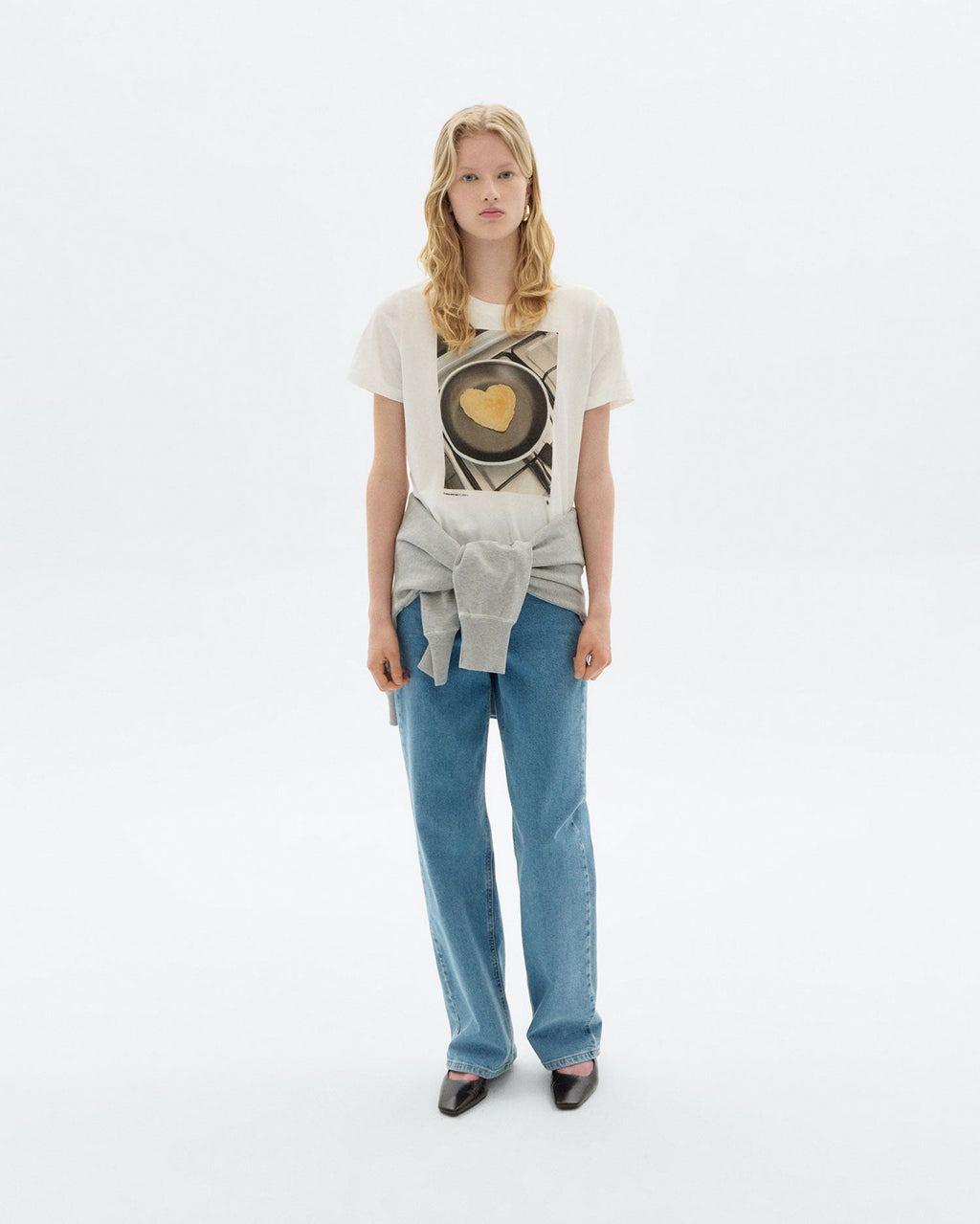 Jeans tiro alto light blue Theresa sostenible - 2