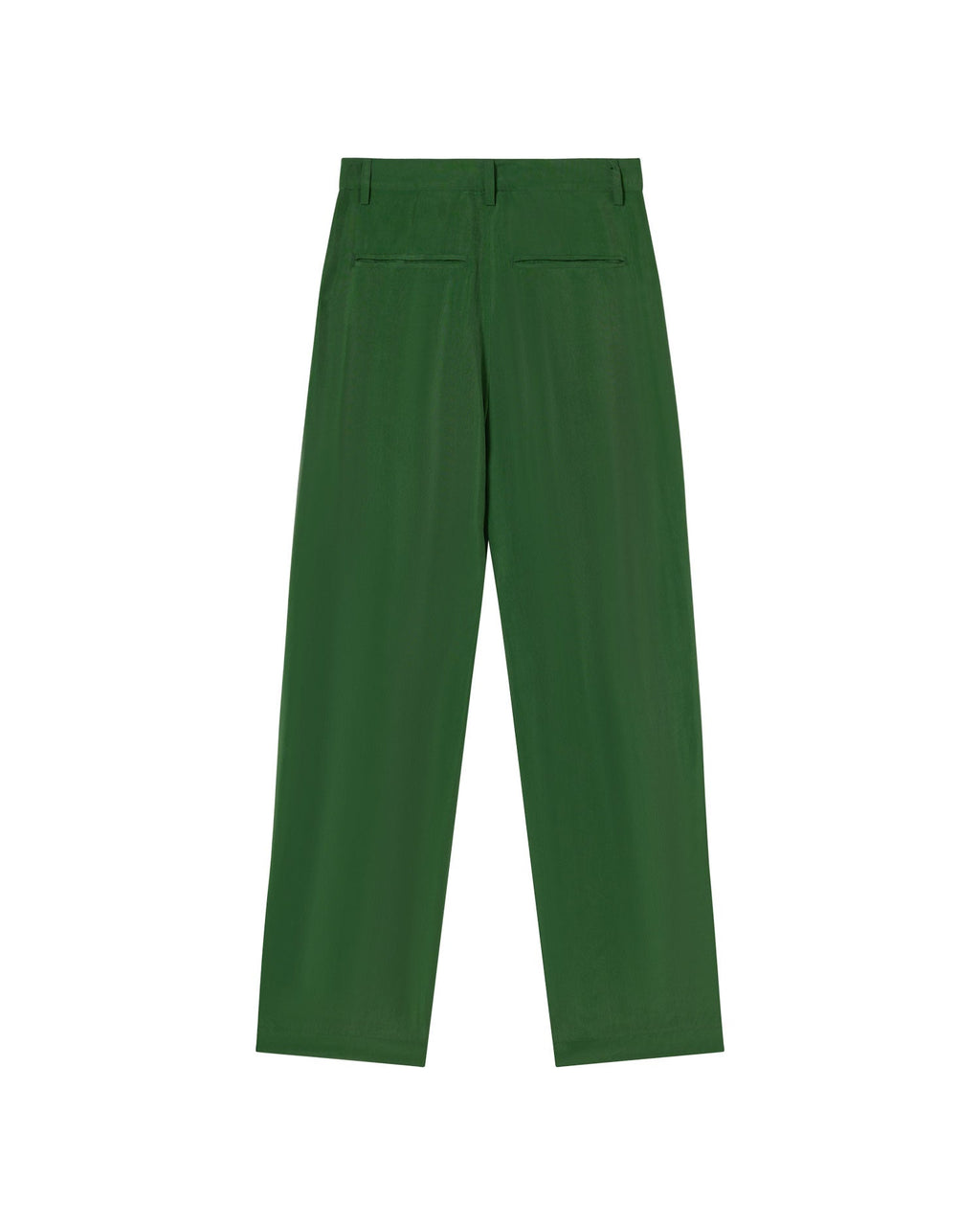 Pantalón verde cupro Cirila sostenible - silueta 1