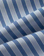 Pantalón relaxed rayas azul Brigitte sostenible silueta - 2