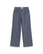 Pantalón tiro bajo rayas tinte natural railway Kettan sostenible silueta - 1