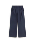Pantalón wide leg azul hemp Molly sostenible silueta - 1