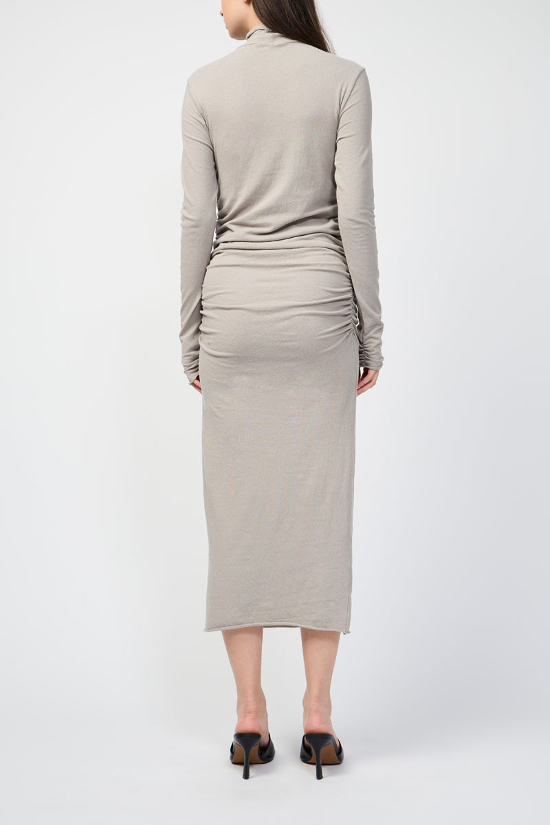 Robe Jersey Ruched Turtle Neck - Dapple Pigment - Femme