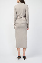 Robe Jersey Ruched Turtle Neck - Dapple Pigment - Femme