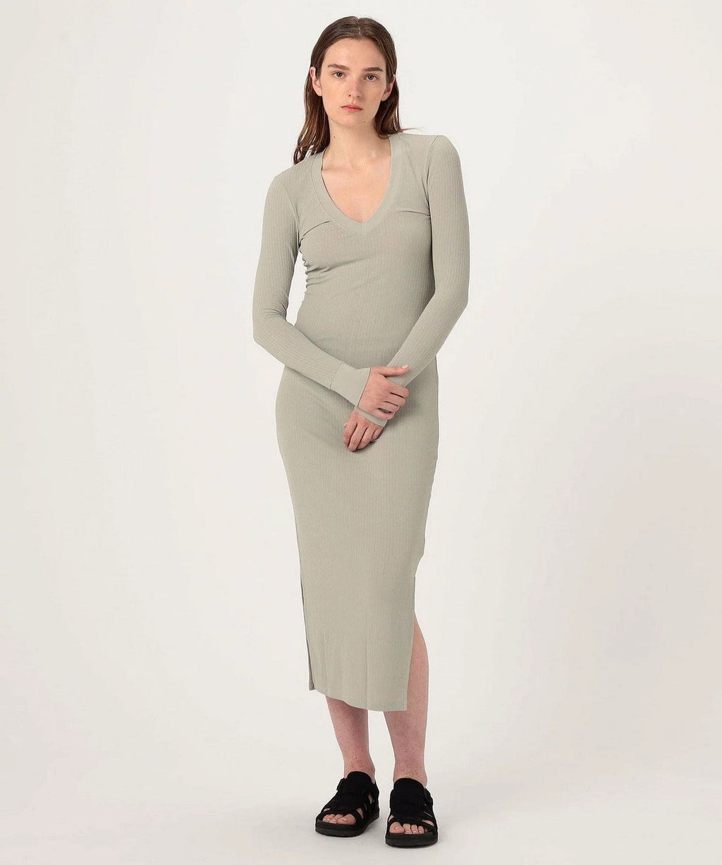 Robe Côtelée Col V - Silt - Femme
