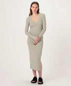 Robe Côtelée Col V - Silt - Femme