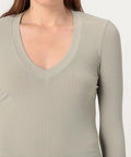 Robe Côtelée Col V - Silt - Femme