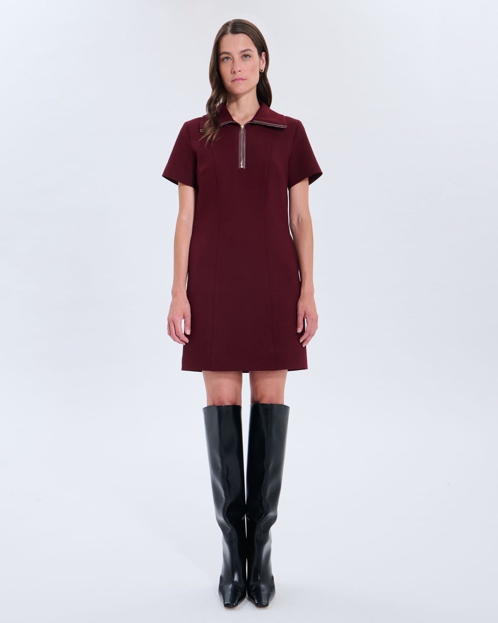 Robe Rinda grenat_4