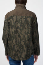 Veste Camouflage À Col Cheminée Et Fermeture Éclair - Hunter Pigment - Femme