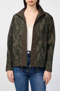 Veste Camouflage À Col Cheminée Et Fermeture Éclair - Hunter Pigment - Femme
